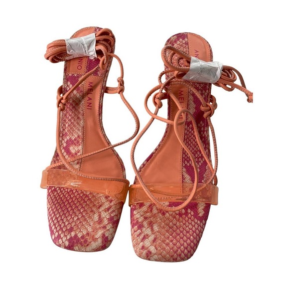 NEW ANTONIO MELANI BARDEN LACE-UP DRESS SANDALS - Picture 3 of 7